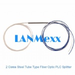 1*2 Steel Tube Type Fiber Optic PLC Splitter
